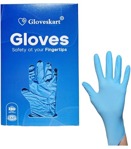 GLOVESKART® BLACK NITRILE GLOVES (SIZE: S,M,L)(PACK OF 20,30,50 
