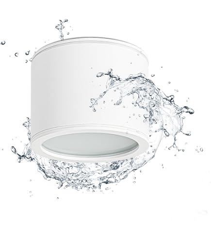 Megy Plafoniera LED Per Bagno IP54 GU10 - Faretto Da Soffitto In Alluminio Bianco - 2