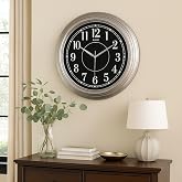Galaxy Premium Series Classic Design Silent Mechanism Latin Digit 55cm Wall Clock Grey-Black