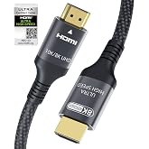 Certified 10K 8K 4K HDMI 2.1 Cable 1.5M, Ultra High Speed HDMI&reg; Cable | 48Gbps Ethernet CEC 0.01ms 4K 240Hz 200Hz 165Hz 144Hz