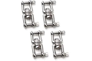 Flomore Swivel Double Shackle 304 Stainless Steel Boat Anchor Chain Connectors