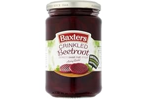 Baxters Beetroot Crinkle Cut in Süßes Essig (340g) - Packung mit 6