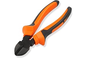 BOENFU Side Cutters 7.5in/190mm, Chrome Vanadium Steel, Ultra Tough and Durable Diagonal Cutting Pliers, Heavy Duty Side Cutting Pliers for Electrical, Artificial Flowers