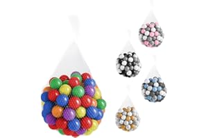 Monsieur Bébé - Sac de 100 balles de Jeu ou de Piscine 5,5 cm - Plusieurs modèles