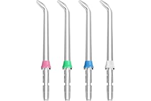 WRTEEASE 4 PCS Replacement Classic Jet Tips for Waterpik Flosser WP100 WP250 WP300 WP450 WP660 WP900 -Flosser Refill Heads Replacement Heads for Clean Teeth, Healthy Gums, and Fresh Breath