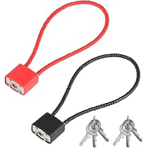 Chaîne En Acier Avec Cadenas - Sécurité Renforcée - Plusieurs Longueurs Au Choix (50 à 200 Cm) - 3 Clés Incluses