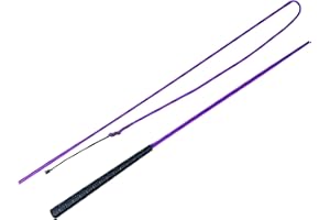 JA Horse JA0036 Touchiergerte Bogenpeitsche Fahrpeitsche Pferd Fahren Bogen Peitsche Fahrsport Bodenarbeitsgerte Gummi Griff (lila, 120 cm)
