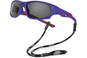 Hifot Gafas de Sol Polarizadas Gafas Sol Niño Niña Bebé Infantiles Goma Suaves Gafas UV400 Protección Rayos para 3-12 Años