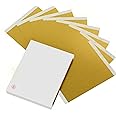 ANRZO 100PCS Gold Leaf Sheets for Gilding Painting DIY Craft Non Fading Non Oxidising 6.1x5.3in