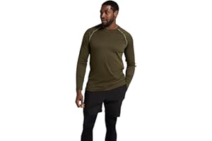 Mountain Warehouse Endurance Mens Top – Long Sleeves, Quick Dry T-Shirt, Highly Breathable Tee, UPF50 Protection Tee Shirt – for, Travelling, Walking, Gym