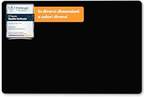 Flickly® Toppe di riparazione autoadesive | camion, rimorchio, tenda, campeggio, ombrelloni, piscina | disponibile in molti colori | 30 x 20 cm | (RAL9005) Nero