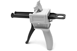 QWORK® 50 ml dispenser pistolkit, epoxi limpistol, avtrycksblandningsdispenseringspistol, 1:1/1: 2 AB-förhållande, statiskt blandningsmunstycke