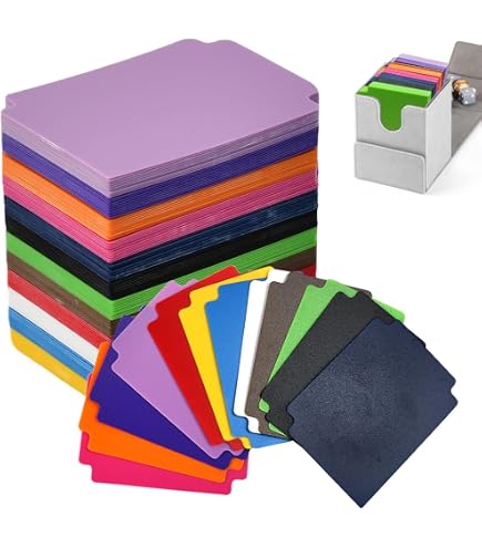 50 Intercalaires Onglets Blancs 93x69 Mm – Diviseurs Plastique Pour Cartes à Collectionner
