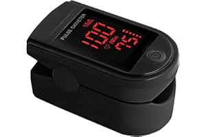 QUTRYVEN Fingertip Pulse Oximeter Blood Oxygen Saturation Monitor, with Lanyard Blood Saturation Monitor -O2 Saturation Meter Pulse-Oximeter