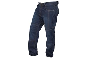 Rider Protec® Men's Motorcycle Trousers Jeans Cargo Trousers with Hip and Knee Protectors and Protective Aramid Lining Biker Trousers for Racers RP-IM-GRP