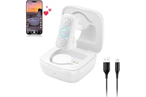 NTHREEAUTO TikTok Remote Scrolling Ring, Bluetooth Remote Control Page Turner for iOS iPad Android, Finger Scroller Remote for Tik Tok Camera Video Shutter Remote Selfie Button -White