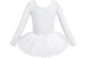 HIPPOSEUS Dziewczęca sukienka baletowa Tutu Body Taniec dla dziewczynek klasyczny baletowy sukienka