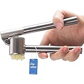 Diealles Stainless steel garlic press &ndash; garlic cutter, garlic crushing, sturdy stainless steel handle, practical kitchen ya
