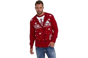 LEKEEZ® Christmas Jumper Unisex Mens Ladies Flossing Around Xmas Tree Sweater XS - 4XL