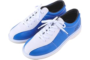 SDEQA Bowling-Schuhe Für Männer Bowling-Schuhe Aus Leder Mit Schnürsenkeln Leichtes Gewicht Atmungsaktiver Komfort