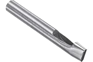 CoCud Perforadora Hueca, Agujero de 4mm x 15mm, Herramienta de Junta Ovalada de Acero 45# - (Aplicaciones: para Manualidades de Cuero, Carteras de Cuero DIY)