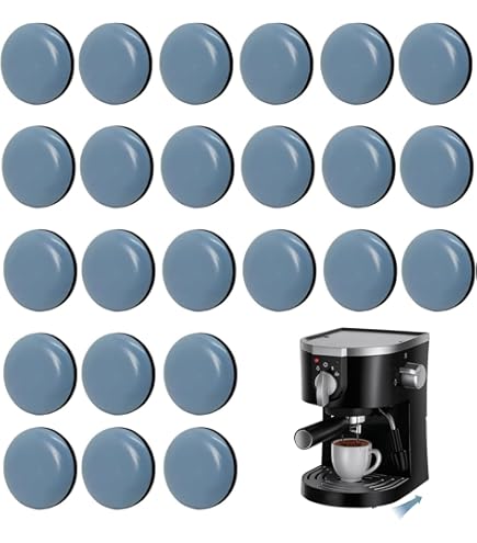 Aieve Lot De 16 Patins Autocollants Noirs Pour Appareils