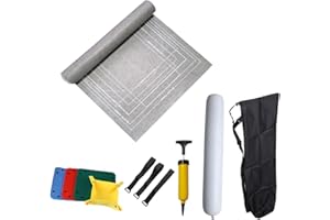 TINYOUTH Puzzlematte für Puzzle 1000/1500/2000 Teile, 1.5mm Aufblasbare Puzzlematte Rollen mit Puzzle Tabletts/Inflator/Tasche/Gurte für Rundes Puzzle Quadratisches Puzzle & Rechteck Puzzle, Grau