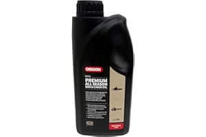 Oregon Chainsaw Chain and Guide Bar Oil, Suitable for Gas and Electric Chainsaws and Other Equipment with Chain-Gears and Slide-Bars of Any Brand, Anti-Fling Technology and High-Film Strength, 1L