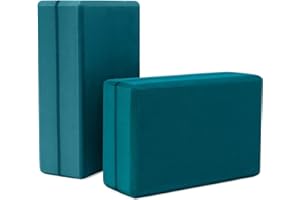 Fiita Hochstabiler Yoga Block- 2er Set Klotz auch für Anfänger Meditiation & Pilates, Fitness Zubehör Hilfmittel für Regeneration, Rücken, Dehnübungen & Blockaden Training, Zwei Blocks Stück