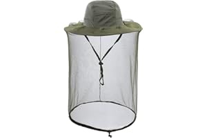 HunterBee Zanzariera Cappello Velo da Pesca Apicoltore cap Bee Net Apicoltura Cappuccio