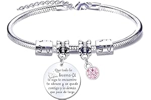 QTQTLP Regalos Amigos Pulsera Regalo Amiga Pulsera regalo personalizado y divertido Regalos para Amigas Amistad Ajustable Pulsera Inspirador para Amigos Regalos de buena suerte en tu Nuevo