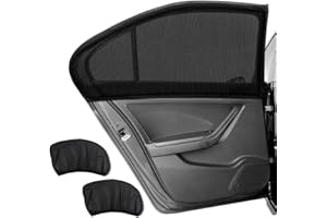 CIHAQQ Pare Soleil Voiture Bébé pour Ford Puma I 2019-2024, 2 Pièces Protege Soleil Voiture Arriere,Chaussette Voiture Soleil pour Enfants et Animaux