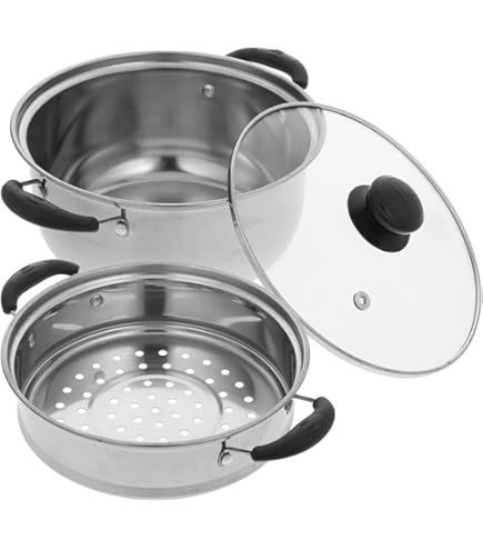 Vaporiera In Acciaio Inox Bio - Cestello Regolabile Per Pentole 14-24cm, Cottura Sana Senza Grassi - Foto 4