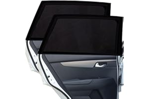 MKEMKA 2Pcs Car Rear Window Shades for Baby Stretchable Sun Shades for Car Windows Shade Protection From The Sun for Baby Adult Pets