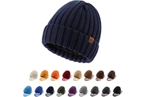 Magracy Men's Beanie Hat Winter Thermal Hat for Men Women Classic Knit Hat