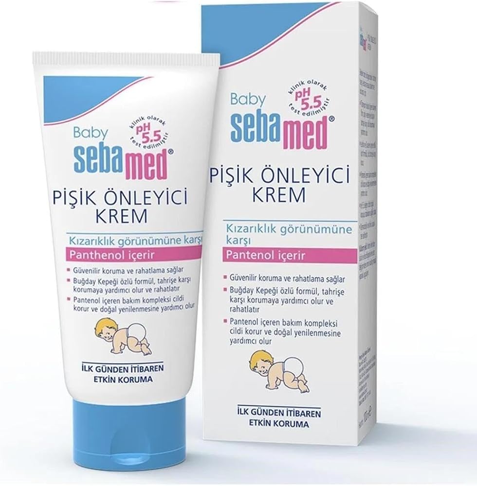 Sebamed Baby pH 5.5 Yoğun Nemlendirici Etkili Pantenol İçerikli Koruyucu Bebek Pişik Önleyici Krem 50 ml
