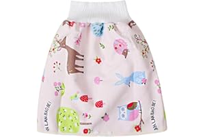 Gelentea Bequemer Wickelrock, Cartoon-Kinder-Auslaufsicher, hohe Taille, Bauchschutz, Windel-Rock, atmungsaktiv, Trainingsrock für Kinder