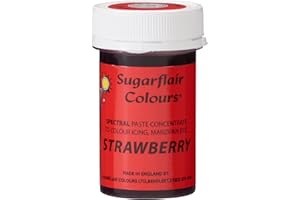 SUGARFLAIR COLOURS Sugarflair 25g Strawberry Spectral Paste Gel Edible Food Colour Cake Icing