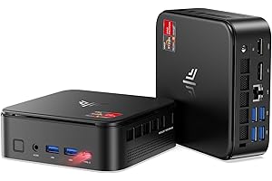 ‎NIPOGI NiPoGi E3B Mini PC АMD Ryzen 5 7430U(Bis zu 4,3GHz) 16GB DDR4 512GB M.2 SSD, Mini Desktop Computer mit W11 PRO|4K Triple Display|WiFi 6|BT5.2 für Geschäftsbüros, Design, Heimkino, Lichtspiele