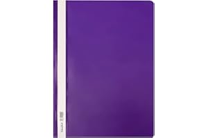 OFFICE CENTRE 40 x Purple Clear Cover A4 Presentation Project Folders Hard Document File Organiser Holder Case 2 Prong Display