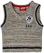 Kanz Baby Boys Pullunder V-Neck Sleeveless Vest, Grey (grayblue Melange Gray 8007), 0-3 Months (Manufacturer size: 56)