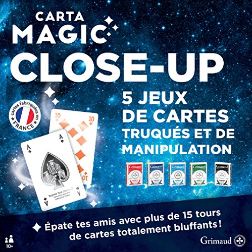 Grimaud- Coffret de 5 Jeux de Magie Close-Up, 410200,