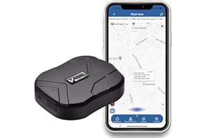 ZEERKEER Localizador GPS, GPS Tracker 5000 mAh con Alarma Geo-Fence Rastreador GPS Posición Aplicación Gratuita para Coche Vehícul Camión