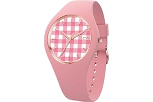 Ice-Watch - Ice Change Vichy Pink - Montre Rose pour Femme avec Bracelet en Silicone - 016053 (Small)