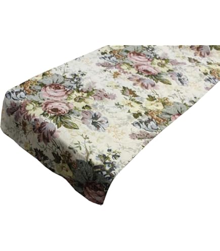 Runner da Tavola Boho Stile Vintage Rosso Primaverile Moderno Lavabile