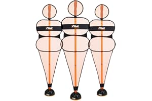 Football Flick Urban Entrenamiento Essentials Set, Unisex-Youth, Negro/Naranja, 680 x 380 x 130 mm