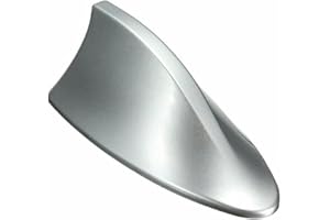 BARAC Antena Aleta Tiburon Coche Techo Superior Am/FM Radio Antena Aleta de tiburón Universal de señal para Coche, SUV, camión, Furgoneta, Abs