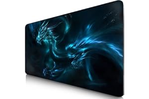 Sidorenko Alfombrilla XXL - Mouse Pad Gaming 900 x 400 mm - Bordes sin Bordes - Antideslizante - Alfombrilla Gaming - Azul