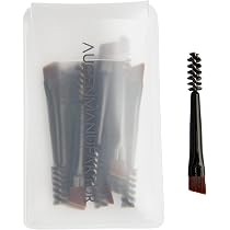Duo Augenbrauenpinsel Set – Synthetische Borsten, Abgewinkelter Pinsel & Spoolie | Für Präzises Formen, Auftragen Und Verblenden