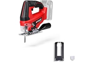 Einhell Cordless jig Saw TC-JS 18 Li Power X-Change (18 V, Selectable Pendulum Action, Universal Blade Holder, dust Blow-Off Function, Integrated Plastic Sliding Element, incl. Saw Blade for Wood)